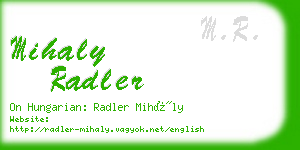 mihaly radler business card